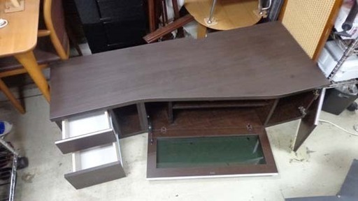 テレビ台 コーナー TVボード 幅150cm AVボード ダークブラウン 南12条店
