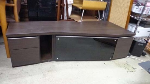 テレビ台 コーナー TVボード 幅150cm AVボード ダークブラウン 南12条店