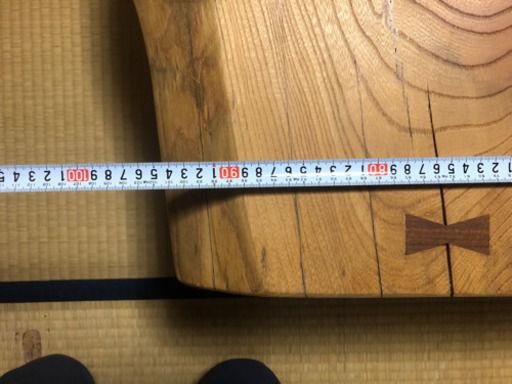 一枚板 座卓 セン 栓