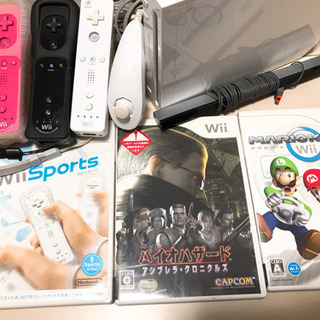 【すぐ遊べる！】Wii本体・ソフト3本の画像