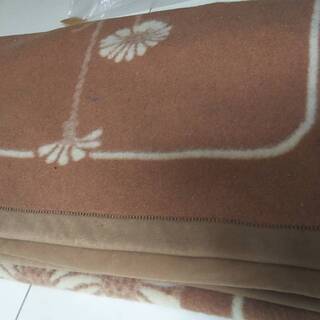 シングル毛布　茶