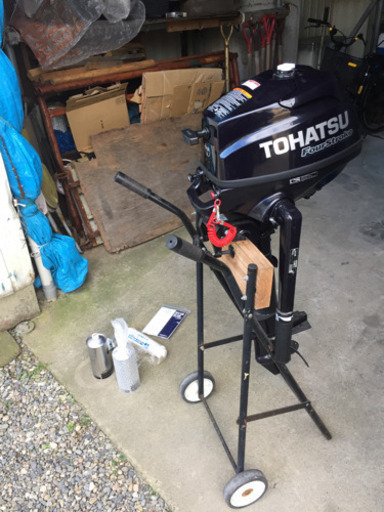 【取引先決まりました】今だけ‼️1万円値引きします！！格安‼️トーハツ2馬力船外機❗️極美品‼️スタンド付