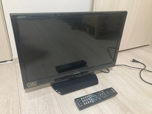 シャープ 22V型 AQUOS LC-22K9 2013年製 ハイビジョン 液晶テレビ ブラック 動作確認済 リモコン付 B-CASカード付