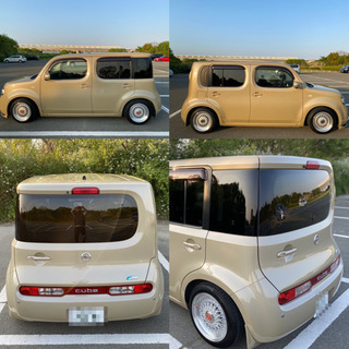 ブラックOK 自社ローンOK ⭐︎日産　キューブカスタム　上級グレード15G 外装内装綺麗の画像