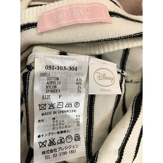 ☆titty&Co.☆ティティアンドコー♡ディズニーコラボ♡ミッキーニットの画像