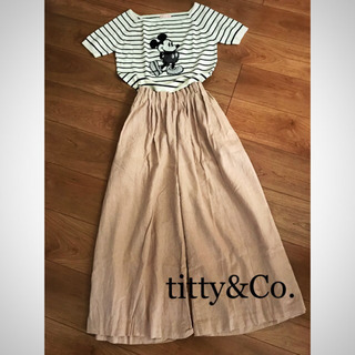 ☆titty&Co.☆ティティアンドコー♡ディズニーコラボ♡ミッキーニットの画像