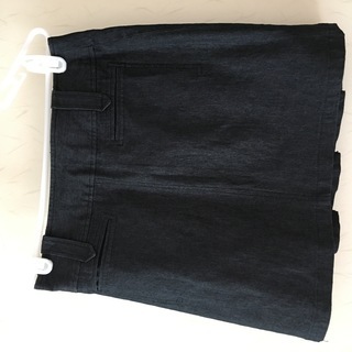 美品！！ミニスカート　デニム　ブラックの画像