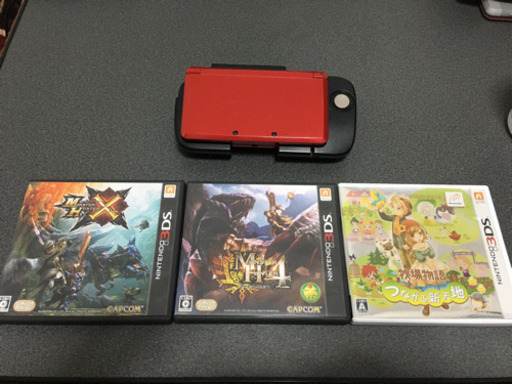 3DS本体&拡張スライドパッド　ソフト3本付き