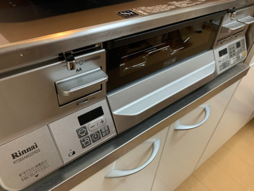 美品　二口ガスコンロ　プロパン