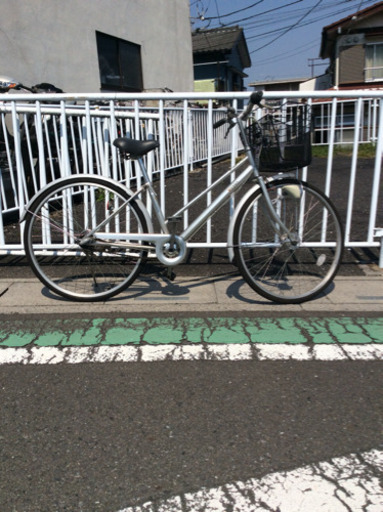 【中古自転車】26インチ  (シルバーメタリック) 内装3段