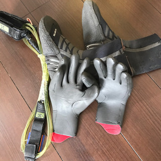 サーフボード　ファンボード 7.8 グローブ　ブーツ　リーシュスペア付の画像