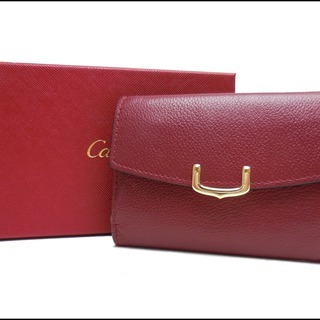良品 Cartier Cドゥ カルティエ 名刺入れ カードケース...