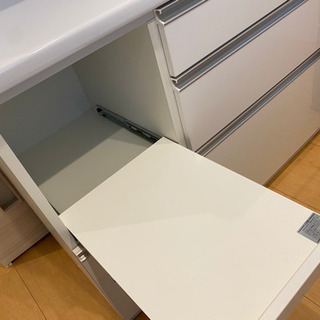 2018年製 食器棚 114 キッチン ボード ダイニング レンジ ナフコの画像