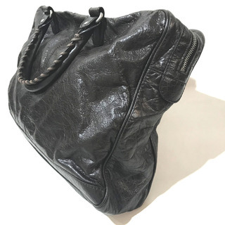 BALENCIAGA バレンシアガ 272405 ビジネスバッグ ミニフォルダー ビジネスバッグ レザー ダークブラウン メンズの画像