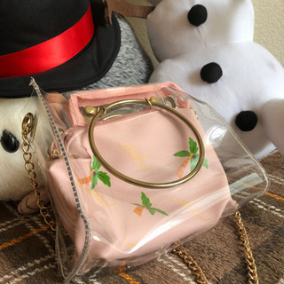 女性手提げ　ポシェット両用の画像