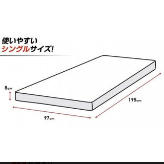 高反発シングルウレタンマットレス差し上げますの画像