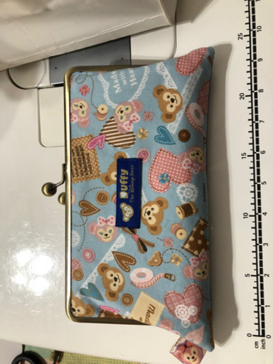 ハンドメイド　ダッフィー  親子がま口長財布