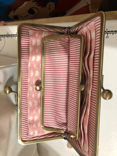 ハンドメイド　ダッフィー  親子がま口長財布