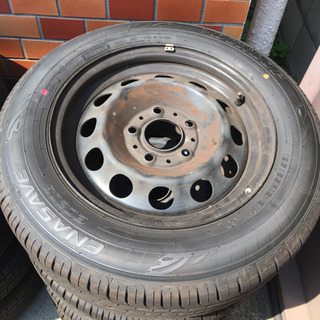 E36 BMW3シリーズ純正鉄ホイール&バリ山タイヤ4本