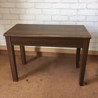 木目中古ピアノ椅子（座面66×32）高さ調節無し