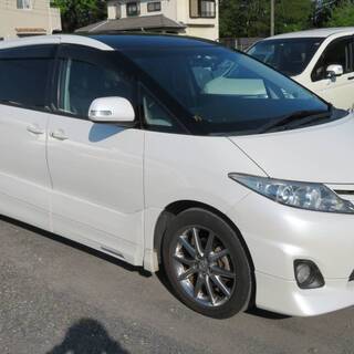 エスティマアエラス/令和4年5月/純正HDDナビ/地デジ/CD/DVD/Bカメラ/Wサンルーフ/フリップダウン/両側パワスラ/スマートキー/レザーシートの画像