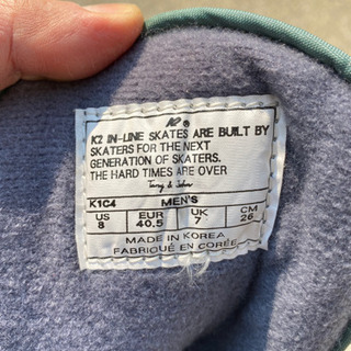 K2 インラインスケート　メンズ　26センチの画像