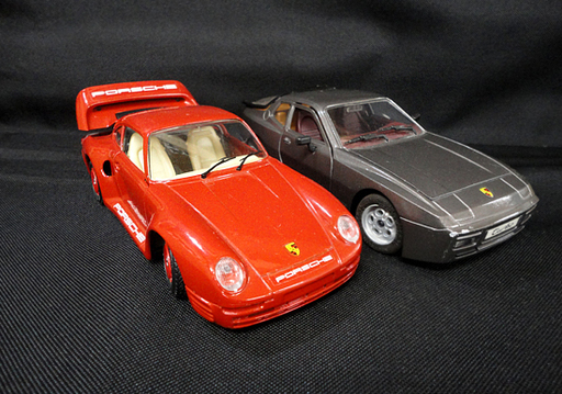 ポルシェ 959 1/24 Burago ミニカー マジョレット majorette ブラゴ 944 ターボ 2台セット 札幌市 白石