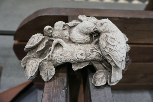 イタリア製鳥のストーンレリーフ