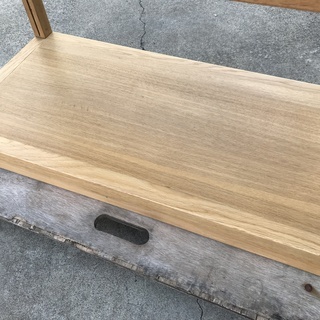 【無印良品　オーク材ユニットシェルフ　幅870㎜　現在廃番品　中古】