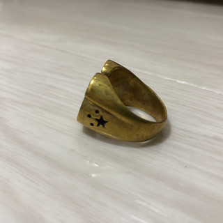 GW限定価格‼️ メンズ ホースシューリング　ゴールド 真鍮製 馬蹄の画像