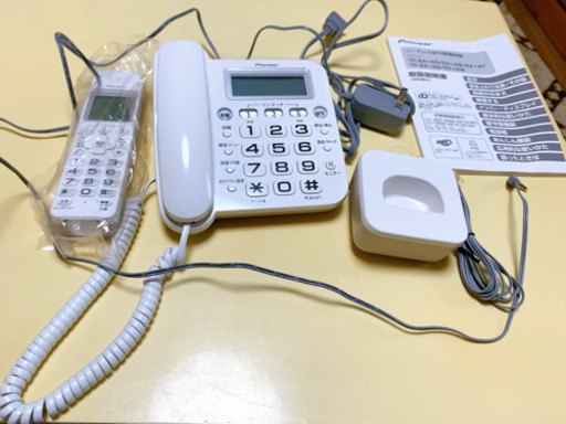 【未使用品】パイオニア デジタルコードレス留守番電話機 TF-SA16S(W)
