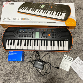 CASIO 電子ピアノ　キーボード　別売のACアダプター付き