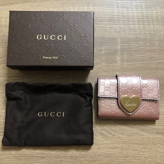 グッチ マイクログッチシマ6連キーケース ピンク