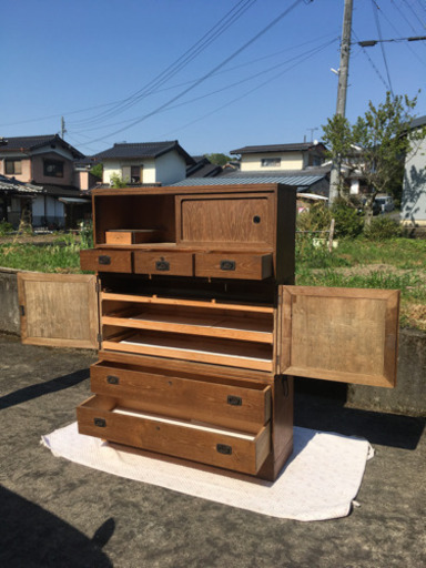 木製、アンティーク家具　箪笥　※配達可能