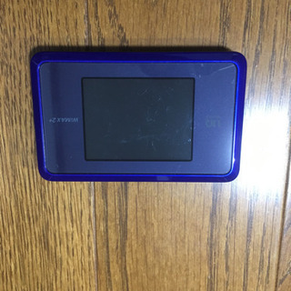 値下げ　Wi-Fi  WX03箱・説明書あり WX03 青色　 の画像