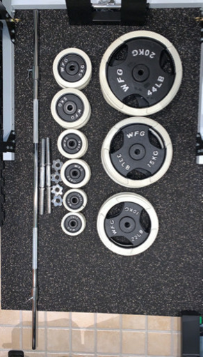 バーベルシャフト　ダンベルシャフト　プレートセット