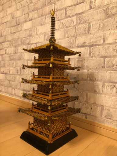 5円玉制作　五重の塔（中サイズ）