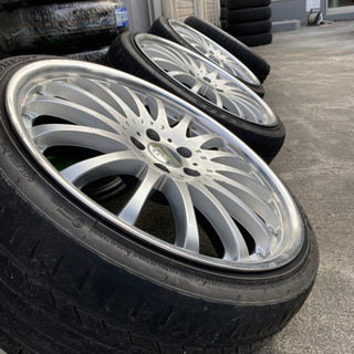 程度良！カールソン20インチ225/35扁平！近場配送無料！