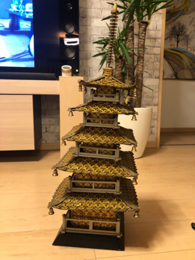 5円玉制作　五重の塔（中サイズ）B品