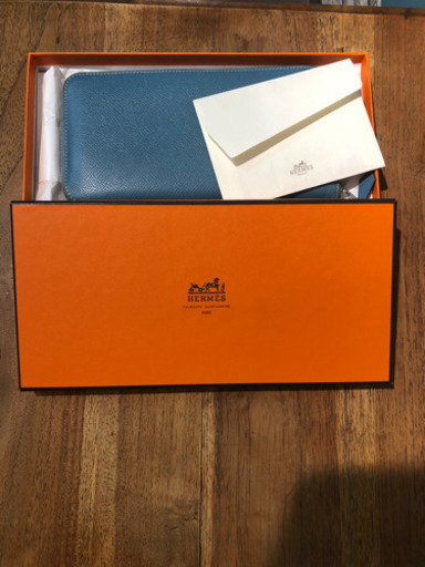 HERMES エルメス アザップ ロングラウンドファスナーヴォーエプソン 長財布