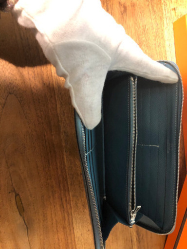 HERMES エルメス アザップ ロングラウンドファスナーヴォーエプソン 長財布
