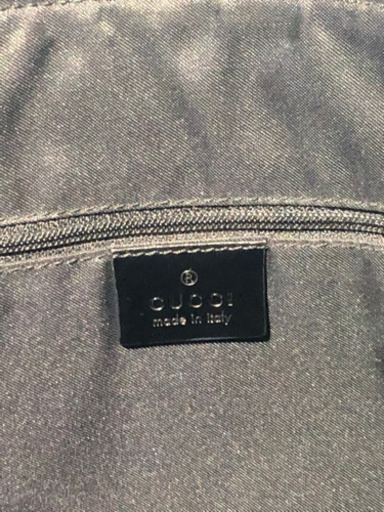 グッチ GUCCI ワンショルダーバッグ スウェード レザー GGシマ 黒  