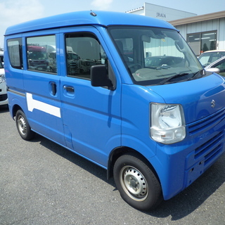 軽バン専門店在庫５０台　エブリィ　鮮やかブルーカラー　平成２８年　車検２年付　３３万円　諸経費込み３８万円　の画像