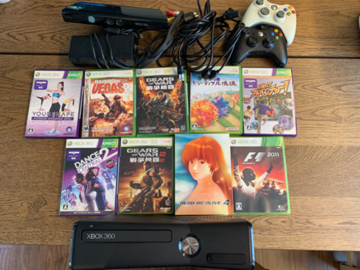 Xbox 360 ワイヤレスコントローラx2 ソフト9個付き
