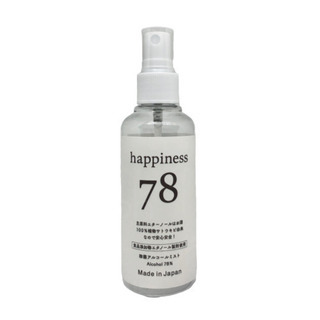 6本 除菌 アルコール スプレー Happiness78 お酒由来で安心