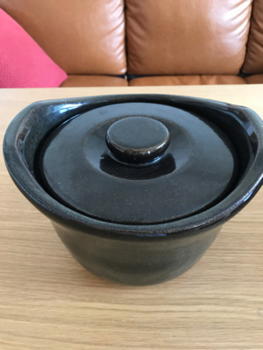 無印良品　土釜おこげ　３合炊き 約直径２２×高さ１５ｃｍ