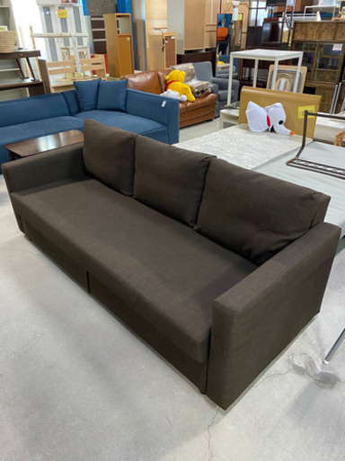 美品！配送致します！IKEA フリーヘーテン 3人掛けソファベッド