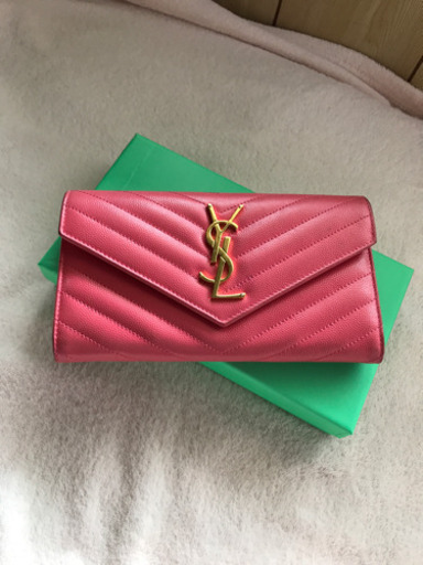 最終値下げ！！サンローラン長財布　ピンク