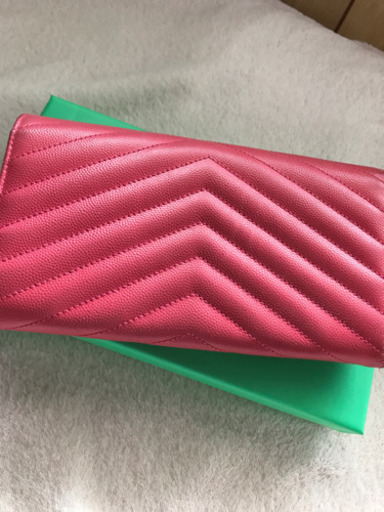 最終値下げ！！サンローラン長財布　ピンク