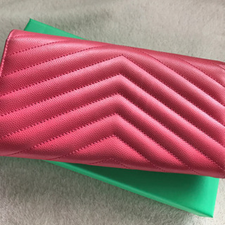 最終値下げ！！サンローラン長財布 ピンク